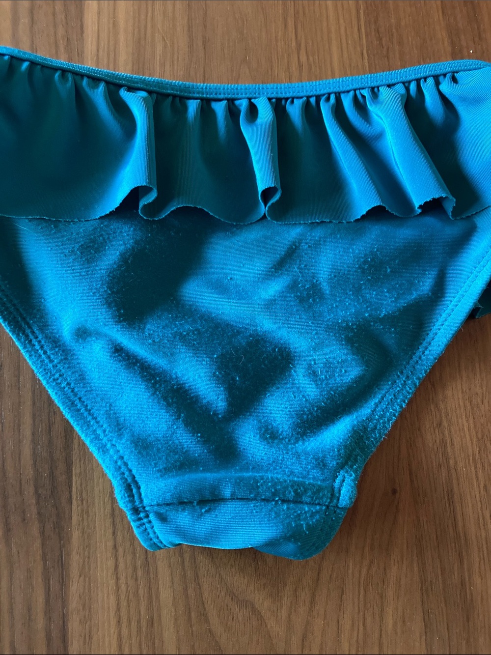 2 Tea Collection Bikini Bottoms - Turquoise & Teal Ruffle - Picture 3 of 3